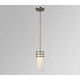 Galaxy-Lighting - 801321BN - Avalon family - 1-Light Mini-Pendant -  w/6",12",18" Extension Rods - Brushed Nickel w/ Frosted White Glass