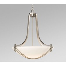 Galaxy-Lighting - 911475BN - Roma Collection - 4- Light Pendant - Brushed Nickel with Satin White Glass