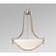 Galaxy-Lighting - 911475BN - Roma Collection - 4- Light Pendant - Brushed Nickel with Satin White Glass