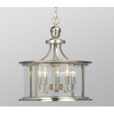 Galaxy-Lighting - 912301BN - Huntington Collection - 5-Light Pendant - Brushed Nickel with Clear Glass
