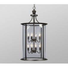 Galaxy-Lighting - 912302ORB - Huntington Collection - 8-Light Pendant - Oiled Rubbed Bronze with Clear Glass