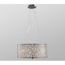 Galaxy-Lighting - 912790CH - Glitter Collection - 3- Light Pendant - Laser Cut Metal Shade with Glitter Background