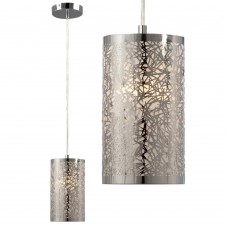 Galaxy-Lighting - 912794CH - Glitter Collection - 3- Light Mini-Pendant - Laser Cut Metal Shade with Glitter Background