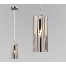 Galaxy-Lighting - 913274CH - Lustre Collection - 1- Light Mini Pendant - Chrome Plated Frosted Glass 