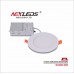 NEXLEDS - 4 inch LED Slim Panel Downlight - 5CCT - 9W - 120VAC - 700LM - Black Finish - Suitable for wet location