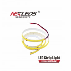 NEXLEDS - LED Strip Light - 24VDC - 8W/M - 3CCT Available - 730/770LM/W - IP20 - White Finish 