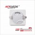 NEXLEDS - 4 inch LED Square Slim Panel Downlight - 5CCT - 9W - 120VAC - White Finish - Suitable for wet location