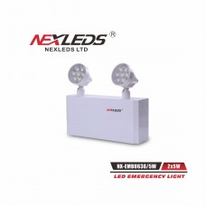 NEXLEDS - LED Emergency Light -36W+2*5W - 120V/347VAC - 6500K - 469 lm per head - White Finish - NX-EMBU636-5Emergency Lighting