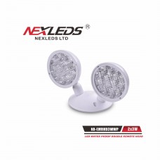 NEXLEDS - LED Waterproof Double Remote Head - 2*3W - 5-12VDC - 6500K - 280lm per head - White Finish