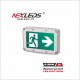 NEXLEDS - LED Waterproof Exit Sign - 1W - 120-347VAC - 90LM - 120 Mins Battery backup - White Finish - NX-EMRMWP