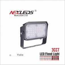 NEXLEDS - Smart LED Flood Light - 50W - 100-277VAC - 1350lm-1500lm - 3000K~5700K+RGB - Brown Finish
