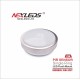 NEXLEDS - 4 inch PIR Sensor Single Ring LED Flush Mount - 15W - 120V - 3CCT Adjustable - Brush Nickel - NXSMRDS-15W-3CCT
