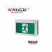 Nexleds NX-EMRMEPW Plastic White Edge Lit Running Man Exit Sign
