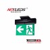 Nexleds NX-EMRMEPW Plastic White Edge Lit Running Man Exit Sign