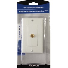 "F" Connector Wall Plate V424WHITEC