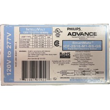 Philips Advance ICF-2S18-M1-BS-QS - 1(2) Lamp -18W - CFL Program Start Ballast - 120/277V - Bottom Stud