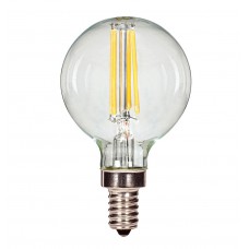 QLED-4G50-WW 4W G16 Filament LED Bulb 3000K Warmwhite E12 Base 350 Lumens Clear