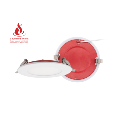 Reno R36031 LED FIRE RATED RECESSED DOWNLIGHT 4″ 12W 2-hour fire rating providing a reinforced and heat-resistant steel casing
