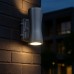 Reno R31409 RENO-CYDL-MW-DV-MCCT-7-HL-SLV - 7" Up / Down / Up & Down Wall Sconce - Selectable Wattage 18/30/45/60W