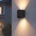 Reno R31411 RENO-WLCY-MW-DV-MCCT-BK - Changeable Silhouette Wall Light - Selectable Wattage: 8/12/16/20W