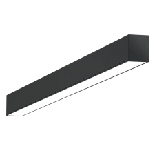 Reno R33215 Architectural Strip Fixture G2 - 4FT - 0-10 VDC - 120-347V - 130lm/watt - 30/40/50W Selectable Wattage - 3000/3500/4000/5000K Selectable CCT - Black Finish with 8FT CORD