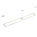 Reno R33401 RENO-RBDP4-40W-DV-MCCT - 1x4 Bi-Directional Pendant with Translucent Optics 40W - 35/40/5000K