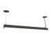 Reno R33412 RENO-RALS4-DV-MW-MCCT-BK - 4ft Rounded Architectural Linear Strip Selectable Wattage 20/30/40W - 30/35/40/5000K