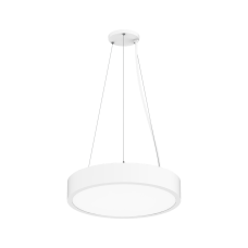 Reno R34501 18" Round Highbay Fixture - 30/40/50/60W - 27/30/35/40/50K - 120-347V - 0-10V Dim - White Finish 