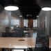 Reno R34505 36" Round Highbay Fixture - Selectable Wattage: 60/100/140/175W - Selectable CCT: 27/30/35/40/50K - 120-347V - Black Finish 