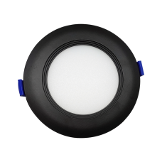 Reno R36016 LED BAFFLE TRIM RECESSED POTLIGHT 4" - 12W - 2700/3000/3500/4000/5000K Selectable CCT - 120V - Black 