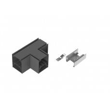 Reno R39418 Architectural Strip Fixtures T Connector that can be illuminated-CCT. Black FINISH