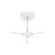 Reno R39567 Pendant Mount Kit for Evoke Round High-bay - 1M (3ft) Length - Connectable up to 2 sets for longer length - White Finish 