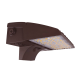Reno R51041 LED Cut Off Wall Pack - 36/48/60W Selectable Wattage - 120-347V - 30/40/50K Selectable CCT - Up to 169lm/W - Built-In DC Photocell - Brown Finish