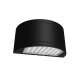 RENO R51051 Up & Down Semi-Circle Wall Pack R1 - Selectable Wattages 24/32/40W - Selectable CCT 3000/4000/5000K - 120-347V - Black Finish 