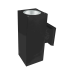 Reno R59021 RENO-CWS-SQKIT-4-BK - 4" Square Shell for Cylinder Wall Sconce Black Finish