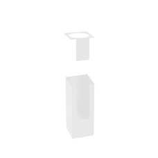 Reno R59022 RENO-CWS-SQKIT-4-WH - 4" Square Shell for Cylinder Wall Sconce White Finish