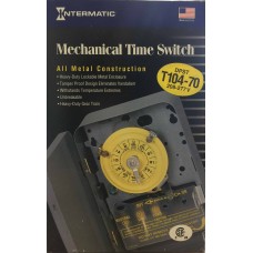 Intermatic - T104-70 - 208-277Volt - DPST - 24-HOUR MECHANICAL TIME SWITCH **Not Available and Out of Stock**