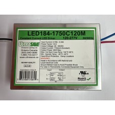 Ultrasave LED184-1750C120M-D - Constant Current LED Driver - 26-48VDC - 1750mA Max. - 84W Max. - 120-277V Input.