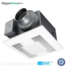  Panasonic - FV-0511VQ1 - WhisperGreen Select™ with LED Exhaust Bath Fan - One Fan/Light - Select 50-80-110 CFM  - Dual 4" or 6" Duct  -ENERGY STAR® Certified  