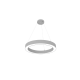 Reno R34401 24" Architectural Ring Fixture - Selectable Wattage: 10/20/30/40W - Selectable CCT: 30/35/40/50K - Selectable Direct And Indirect Light Ratios- 120-347V - White Finish - Suspension Cables And Canopy Included - DLC Pending