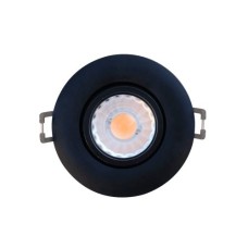 Votatec 3 inch Eyeball Gimbal Downlight Round 5CCT 8W 120V Dimmable Black - VO-GRP3W8-120-D-5WAY/BK