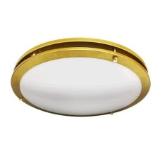 Votatec 15 inch Flush Mount Light 5CCT 24W 120V Dimmable Brushed Brass - VO-RF15W24-120-D-5Way/BB