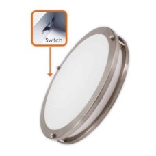 Votatec 15 inch Flush Mount Light 5CCT 24W 120V Dimmable Silver - VO-RF15W24-120-D-5Way/SL
