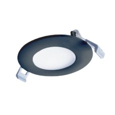 Votatec 3 inch Slim Panel Downlight 5CCT 7W 120V Dimmable Black - VO-RP3W7-120-D-5WY/BK