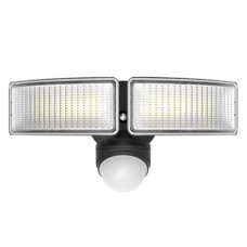 Votatec - Motion Security Light - 3CCT Adjustable - 2x15W - 120VAC - 2800LM - Black Finish - VO-SC2W30-120-P-3WAY/BK