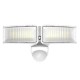 Votatec - Motion Security Light - 3CCT Adjustable - 2x15W - 120VAC - 2800LM - White Finish - VO-SC2W30-120-P-3WAY/WH