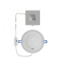 Reno R36107 LED Floating Gimbal Potlight 4″ 9W - Slim profile LED with integrated MCCT technology - 2700/3000/3500/4000/5000K - Black Finish