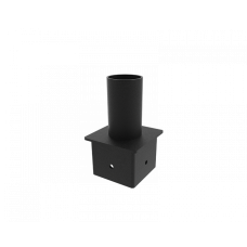 Reno R59308 The RENO–TAS4 is a steel tenon adapter which converts the top of a 4” square pole into a 2 3/8” single tenon. It is an internal fit inside of the pole, perfect for the standard Slip-Fitter accessory.