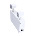 Reno R61201 LED 36W BATTERY BACK-UP UNIT / White Powder Coated Steel Body / 2 x 2W Heads / Voltage:120V/277V/347V ,Material : Metal Frame/ABS HeadsEmergency Lighting